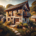 Reformas de Chalets en Pontevedra Imagen a máxima resolución horizontal para una web de reformas, la imagen será de una chalet de piedra tradicional en galicia